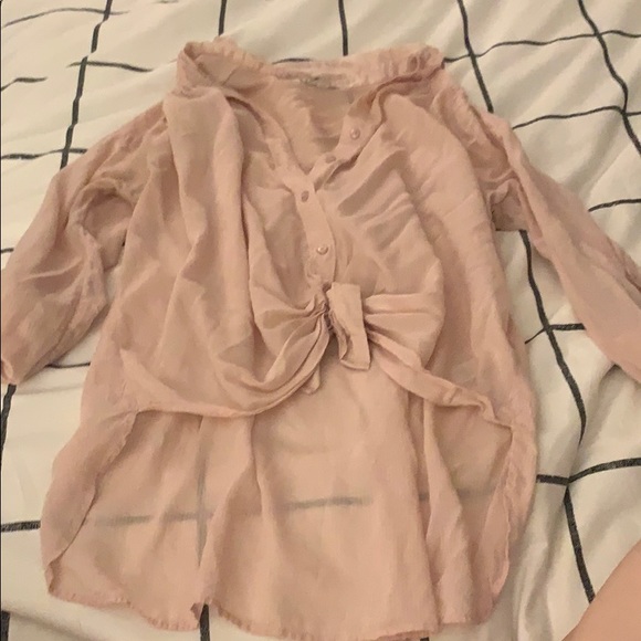 Express button down tied shirt - Picture 1 of 4